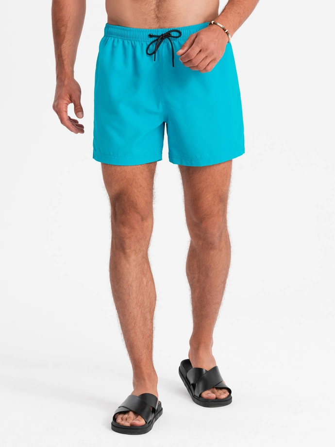 Krótkie spodenki męskie kąpielowe 526W – turkusowe