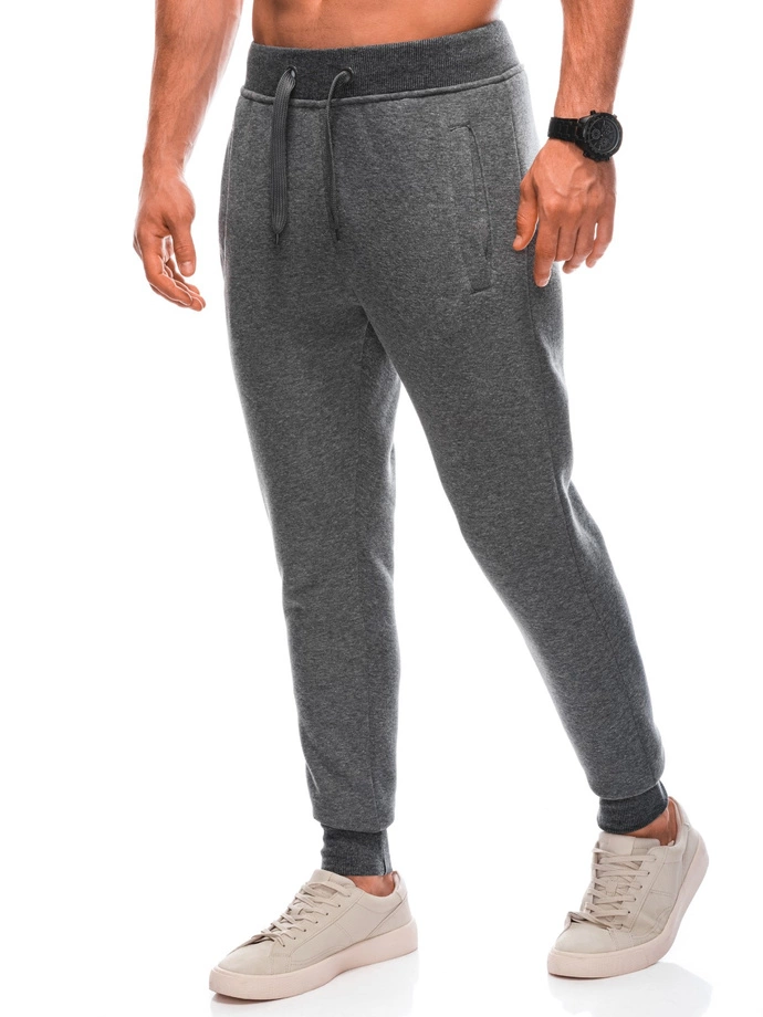 Spodnie męskie dresowe 928P - grafitowe