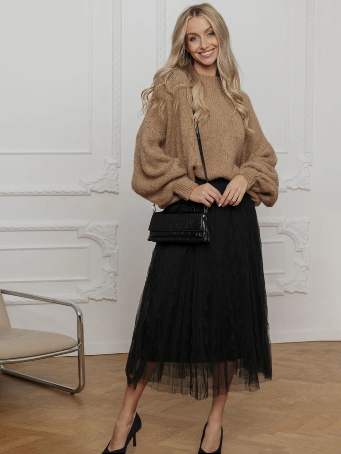 Spódnica damska 020GLR - czarny