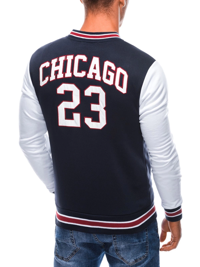 Bluza męska bez kaptura 1611B - granatowa