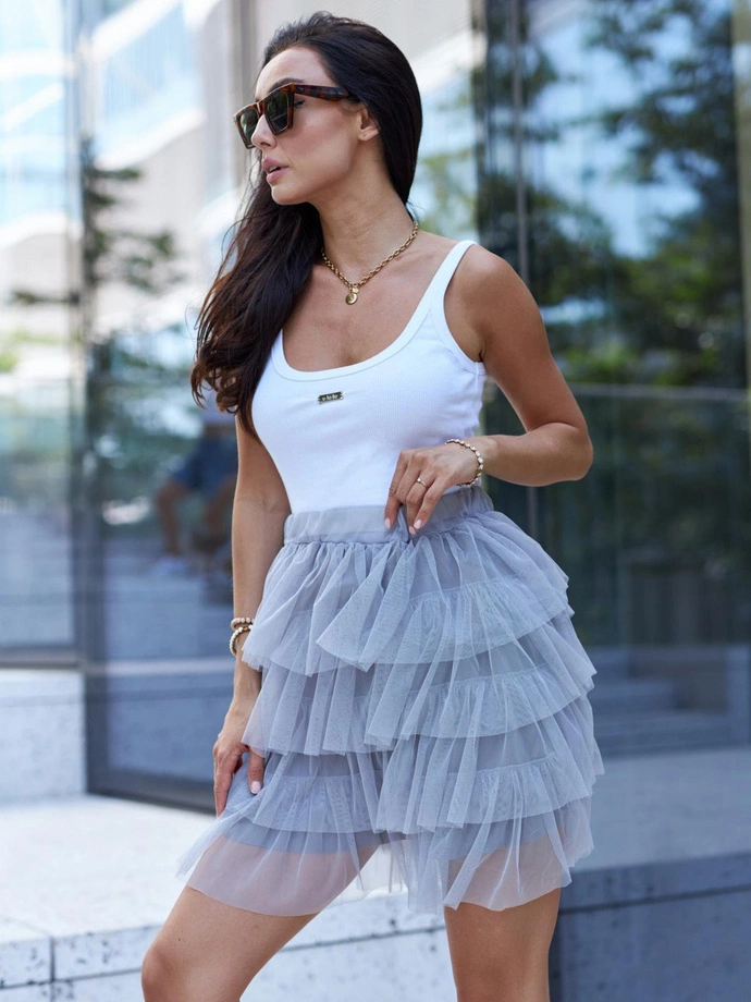 Spódnica damska GLR017 - szara