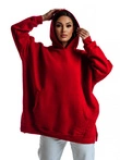 Bluza damska z kapturem TLR043 - czerwona