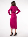 Sukienka midi LORENA DLR142 - fuksja