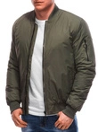 Kurtka męska przejściowa bomberka C634 - oliwkowa