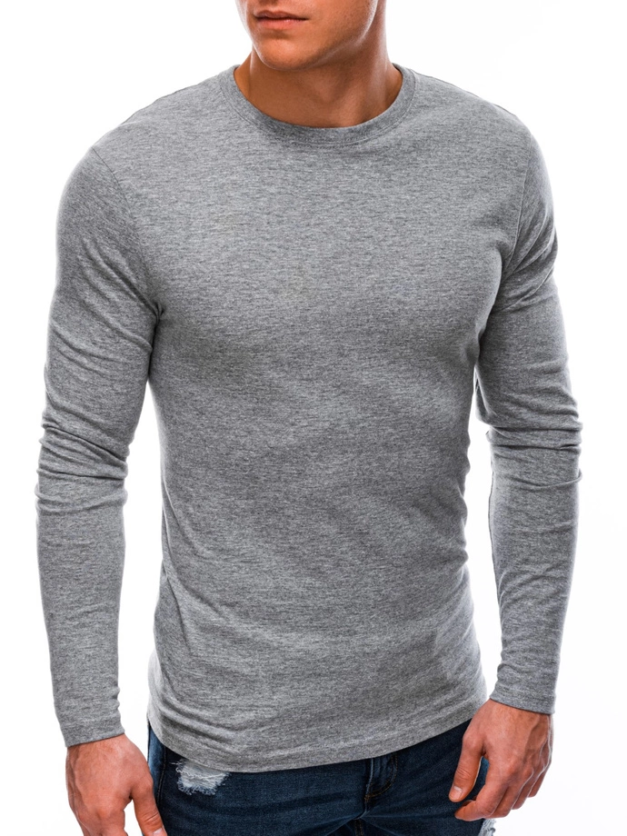 Longsleeve męski bez nadruku 59L - szary