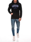 Bluza męska z kapturem 1687B - czarna