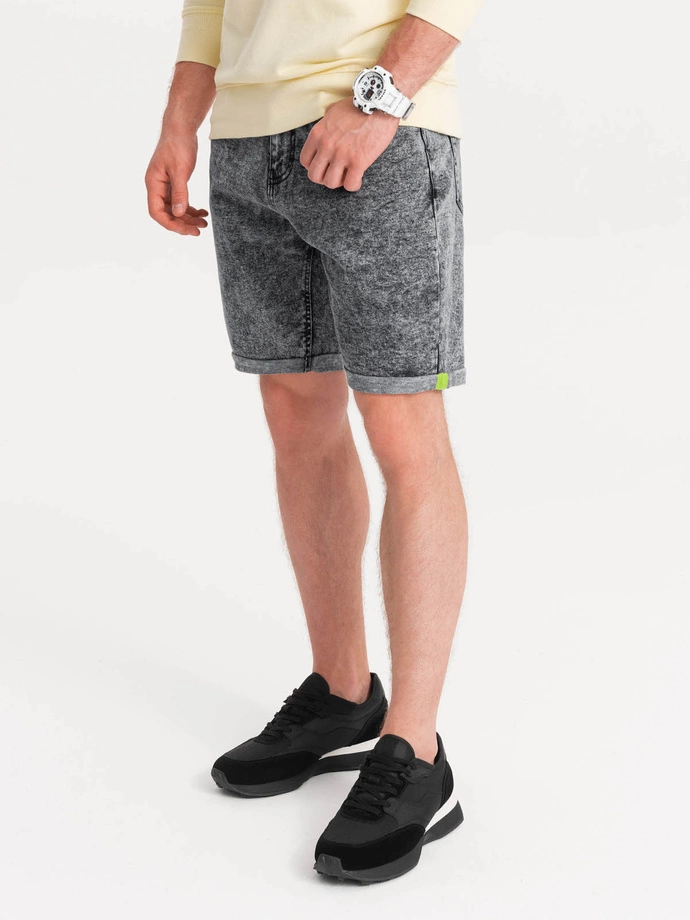 Krótkie spodenki jeansowe 529W - szare