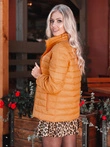 Kurtka damska przejściowa 008CLR - musztardowa