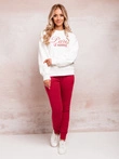 Spodnie damskie dresowe 001PLR - czerwone