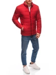 Kurtka męska przejściowa pikowana C632  - czerwona