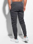 Spodnie męskie dresowe 1110P - ciemnoszary melanż