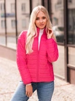 Kurtka damska przejściowa 008CLR - ciemnoróżowa