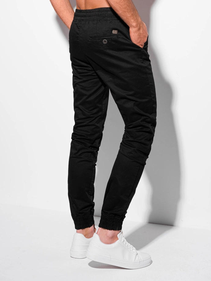 Spodnie męskie joggery 1188P - black