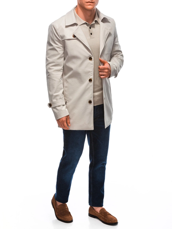 Płaszcz męski II gatunek 570C - jasnobeżowy