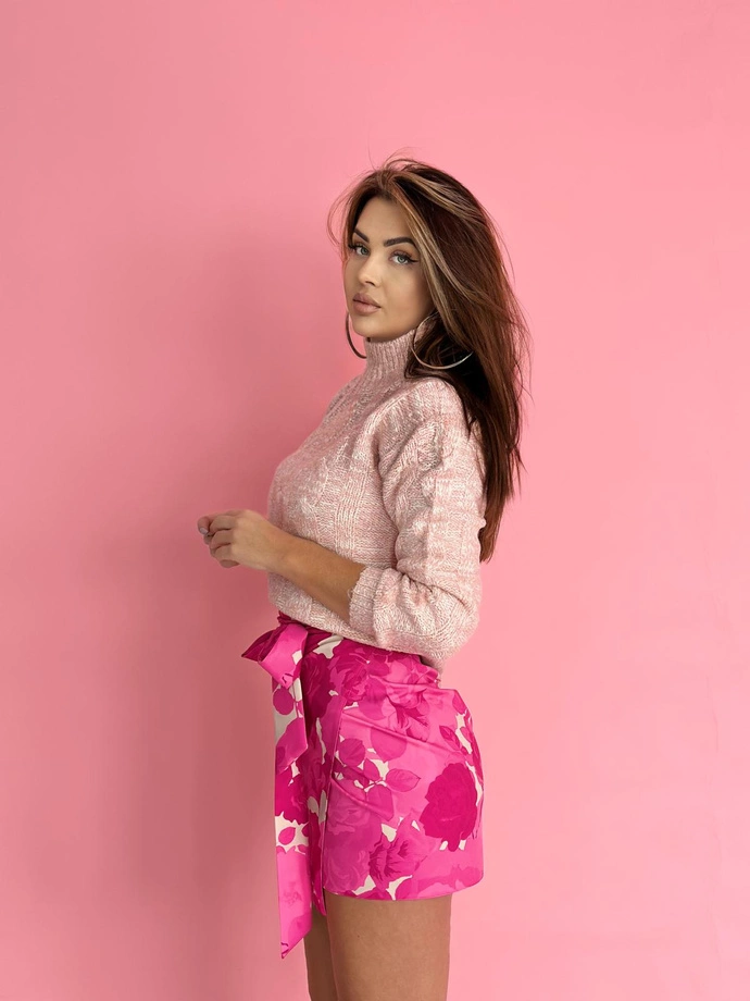 Sweter damski 023ELR - różowy