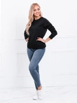Bluza damska bez kaptura 001TLR - czarna