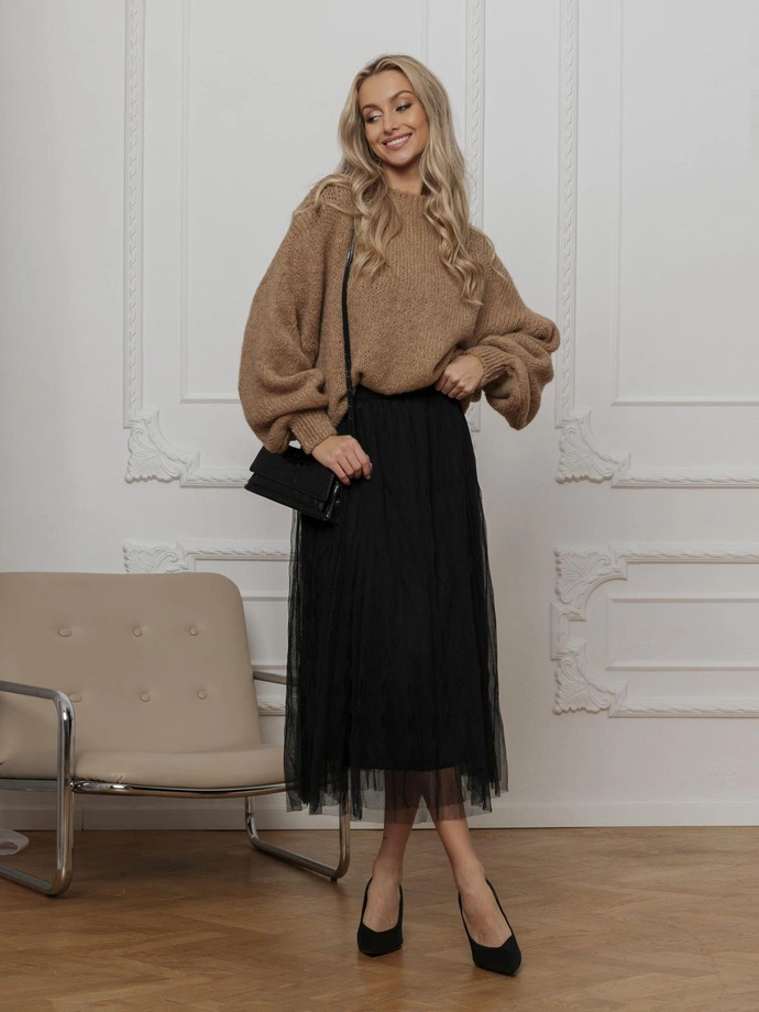 Spódnica damska 020GLR - czarny