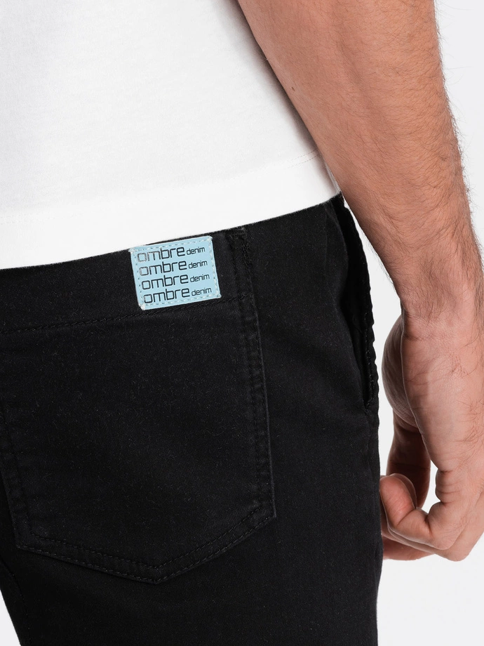 Spodnie męskie joggery 908P - czarne