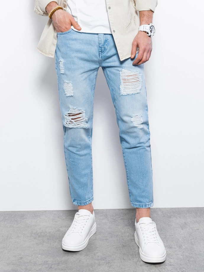 Spodnie męskie jeansowe - czarne P1028