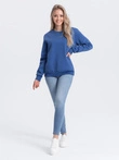 Bluza damska bez kaptura 001TLR - głęboki niebieski