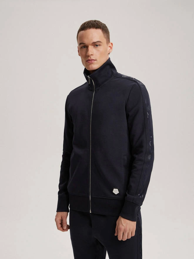 Bluza męska PRM TRACK 02 1579B - granatowa