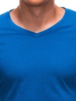 T-shirt męski basic V-neck EM-TSBS-0101 - niebieski V5