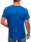 T-shirt męski basic 970S - niebieski