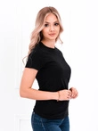 T-shirt damski basic 001SLR - czarny