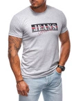 T-shirt męski z nadrukiem 2012S - szary