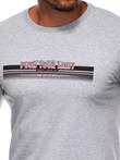 T-shirt męski z nadrukiem 1846S - szary