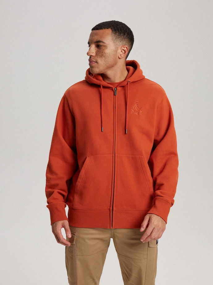 Bluza męska bez kaptura DKR DSRT ZH1 1567B - pomarańczowa