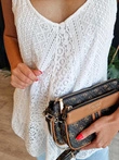 Top z koronki w stylu boho damski SLR092 - biały