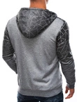 Bluza męska z kapturem 1464B - szara