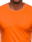 T-shirt męski basic 970S - pomarańczowy