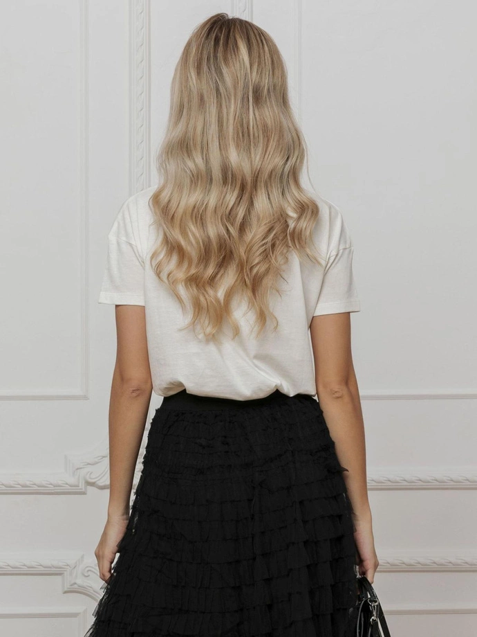 T-shirt oversize SLR094 - ecru