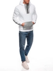 Bluza męska z kapturem 1696B - biała