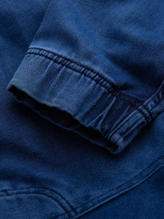Spodnie męskie jeansowe joggery - niebieskie P907