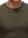 Longsleeve męski bez nadruku EM-LSBL-0103 - oliwkowy