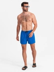 Krótkie spodenki męskie kąpielowe 526W – niebieskie