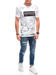 T-shirt męski z nadrukiem 1793S - biały