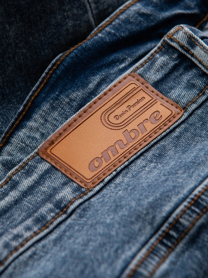 Spodnie męskie jeansowe joggery 907P - czarne