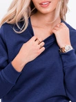 Bluza damska bez kaptura 001TLR - ciemnoniebieska