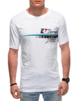T-shirt męski z nadrukiem 1838S - biały