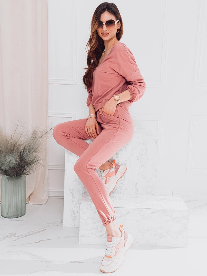 Bluza damska bez kaptura 014TLR - różowa