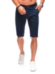 Krótkie spodenki męskie casual 479W - granatowe