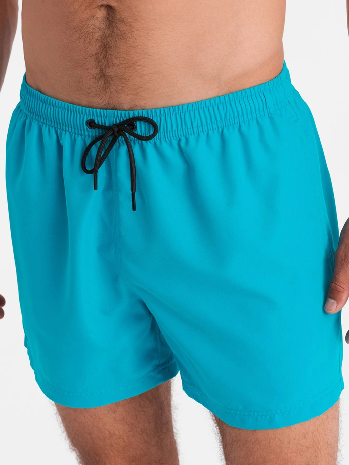 Krótkie spodenki męskie kąpielowe 526W – turkusowe