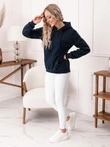 Bluza damska z kapturem 002TLR - ciemnogranatowa