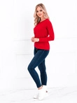 Bluzka damska longsleeve 017LLR - czerwona