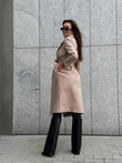 Płaszcz damski 034CLR - beżowy
