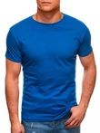 T-shirt męski basic 970S - niebieski